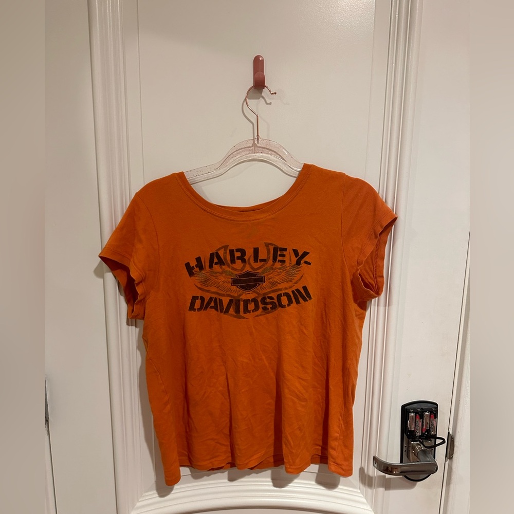 Harley Davidson Women’s Orange T Shirt